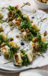 Pear and Brie Cheese Salad Skewers Walder Wellness
