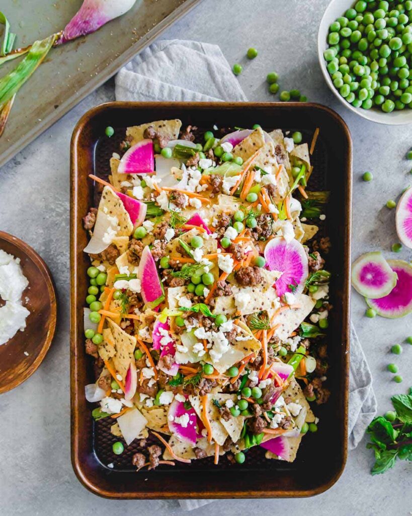 Spring Lamb Nachos Running to the Kitchen