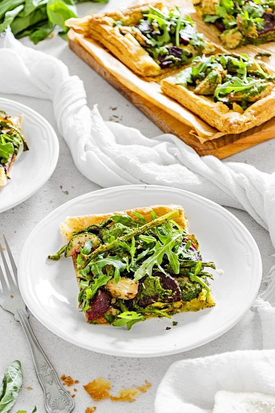 Spring Vegetable Tart Lovely Jubley