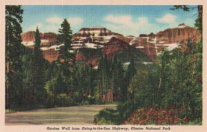 Garden Wall from Going-to-the-Sun Highway in Glacier National Park