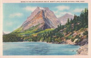 Going-to-the-Sun Mountain and St. Mary's Lake in Glacier National Park