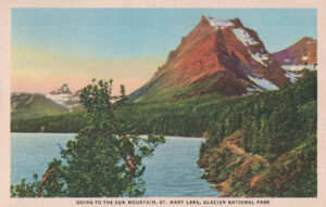 St. Mary Lake with Going-to-the-Sun Mountain Behind It in Glacier National Park