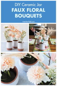 DIY Ceramic Jar Faux Floral Bouquets
