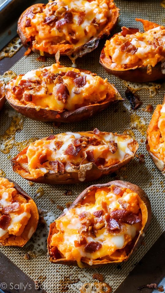 Loaded Sweet Potato Skins Sally's Baking Addiction