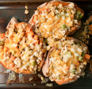 Shepherd's Pie Stuffed Sweet Potatoes Brownie Bites