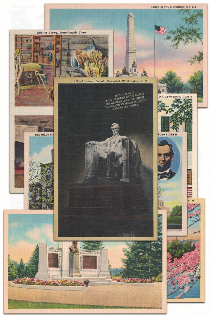 Vintage Abraham Lincoln Postcards Preview