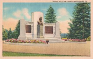 Vintage Postcard Pennsylvania Gettysburg Lincoln Speech Memorial Preview