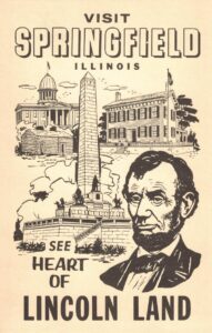 Vintage Postcard Visit Springfield Illinois See Heart of Lincoln Land Preview