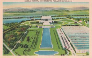 Vintage Postcard Washington D.C. Lincoln Memorial and Reflecting Pool Preview