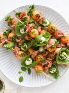Cantaloupe Proscuitto Skewers How Sweet Eats