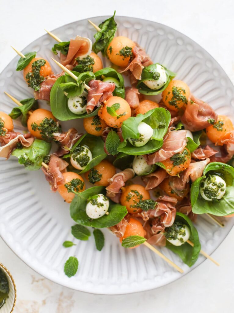 Cantaloupe Proscuitto Skewers How Sweet Eats