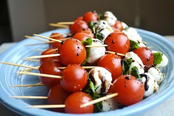 Caprese Skewers Stuck on Sweet