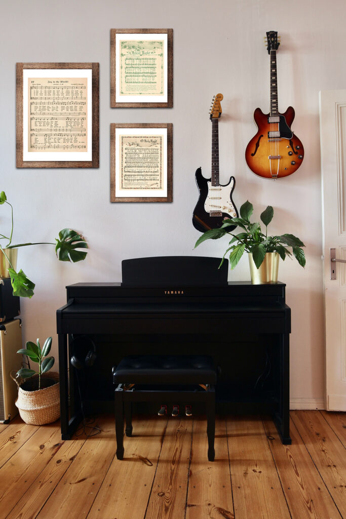 Christmas Carols Music Room Mockup