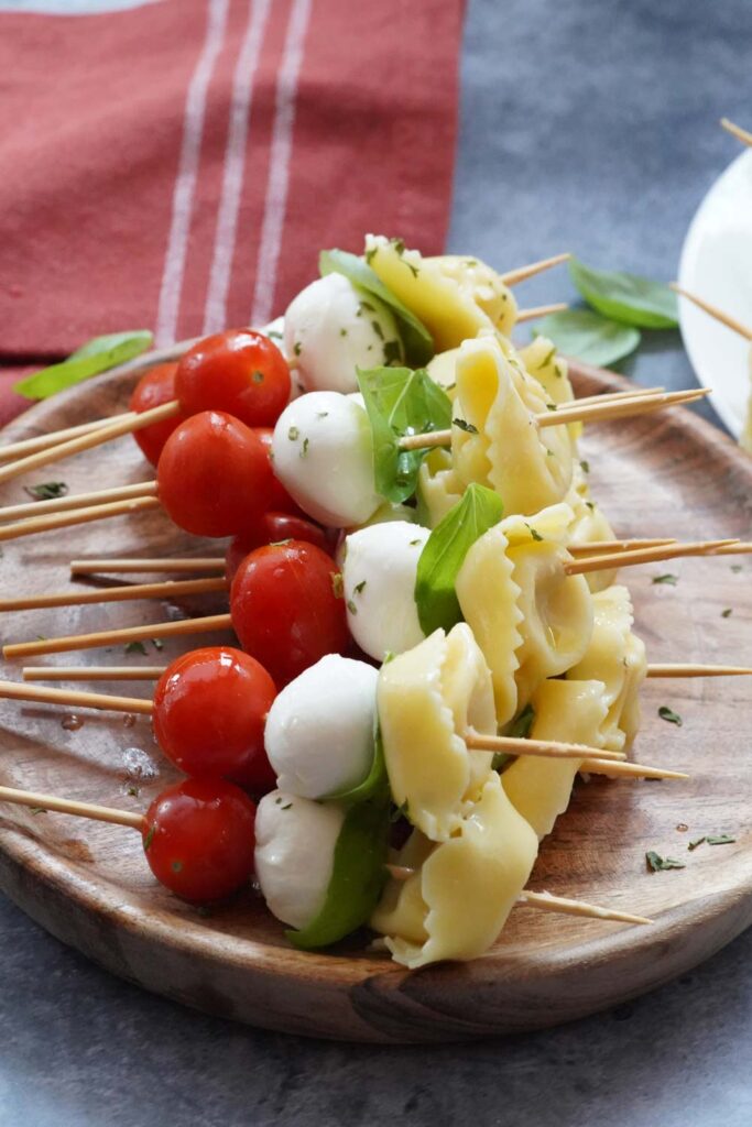 Tortellini Caprese Skewers Savored Sips