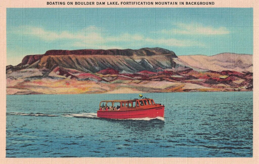 Free Printable Vintage Hoover Dam Postcards • Rose Clearfield