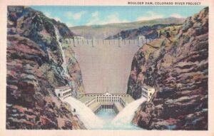 Vintage Postcard Hoover Dam Colorado River Project Preview