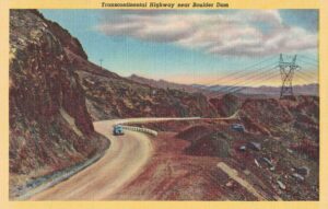 Vintage Postcard Transcontinental Highway Near Hoover Dam Preview