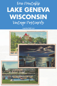 Free Printable Lake Geneva Wisconsin Vintage Postcards
