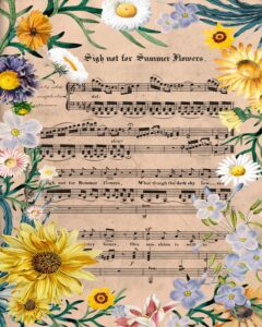 Sigh Not for Summer Flowers Thomas Haynes Bayly 8x10 Preview