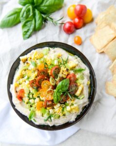 Summer Garden White Bean Dip How Sweet Eats