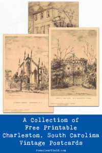 A Collection of Free Printable Charleston South Carolina Vintage Postcards
