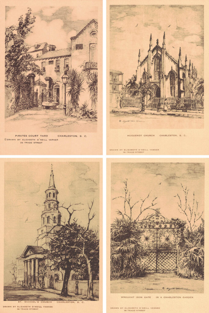 Elizabeth O'Neill Verner Postcards Collage