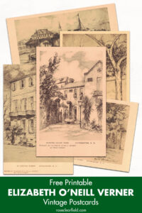Free Printable Elizabeth O'Neill Verner Vintage Postcards