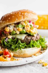 Mexican Street Corn Burger The Wooden Skillet