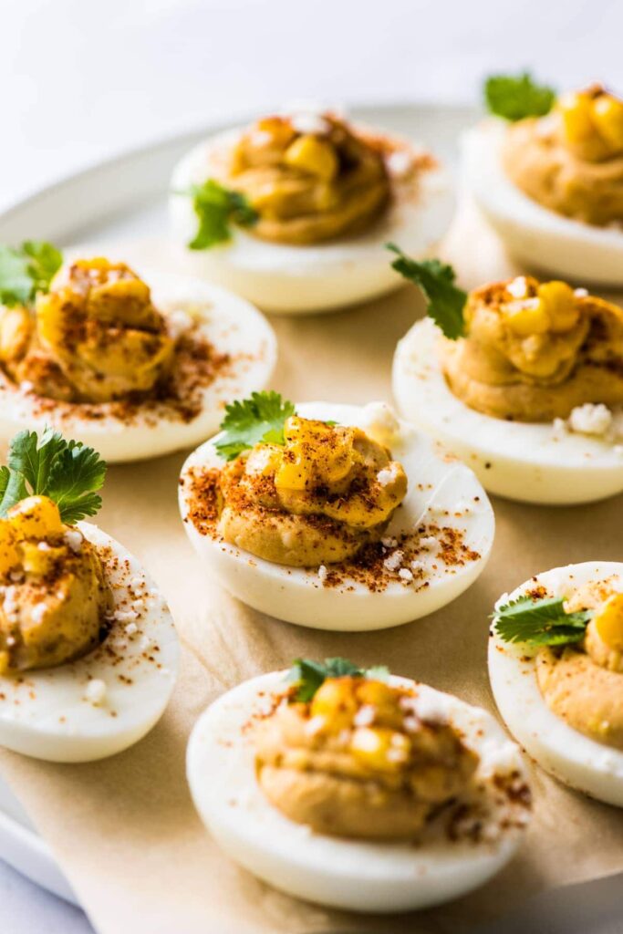 Mexican Street Corn Deviled Eggs Isabel Eats
