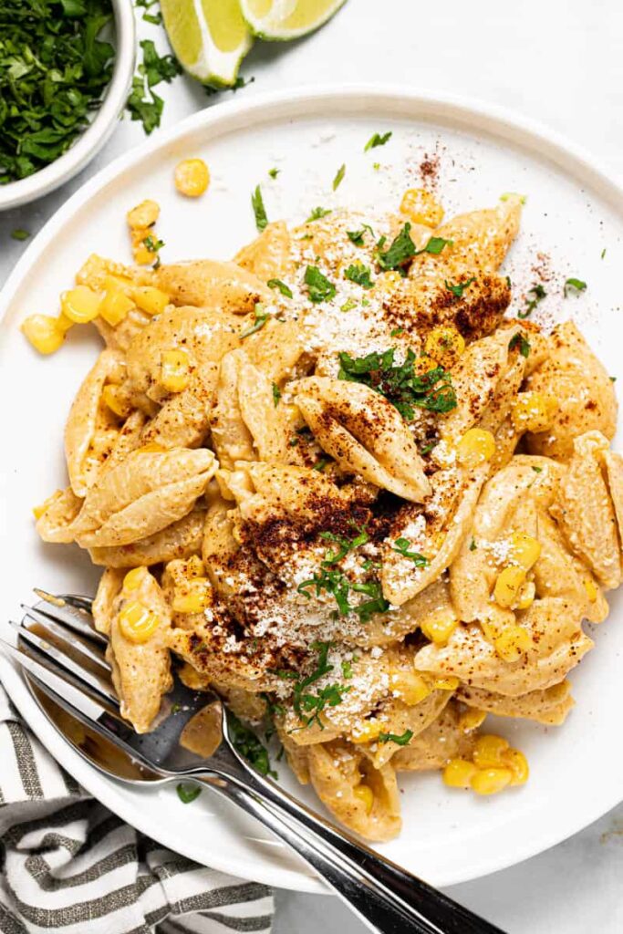 Mexican Street Corn Macaroni and Cheese Midwest Foodie