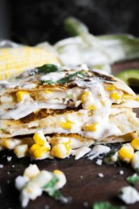 Mexican Street Corn Quesadillas Tao of Spice