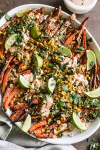Mexican Street Corn Sweet Potato Fries Britney Breaks Bread