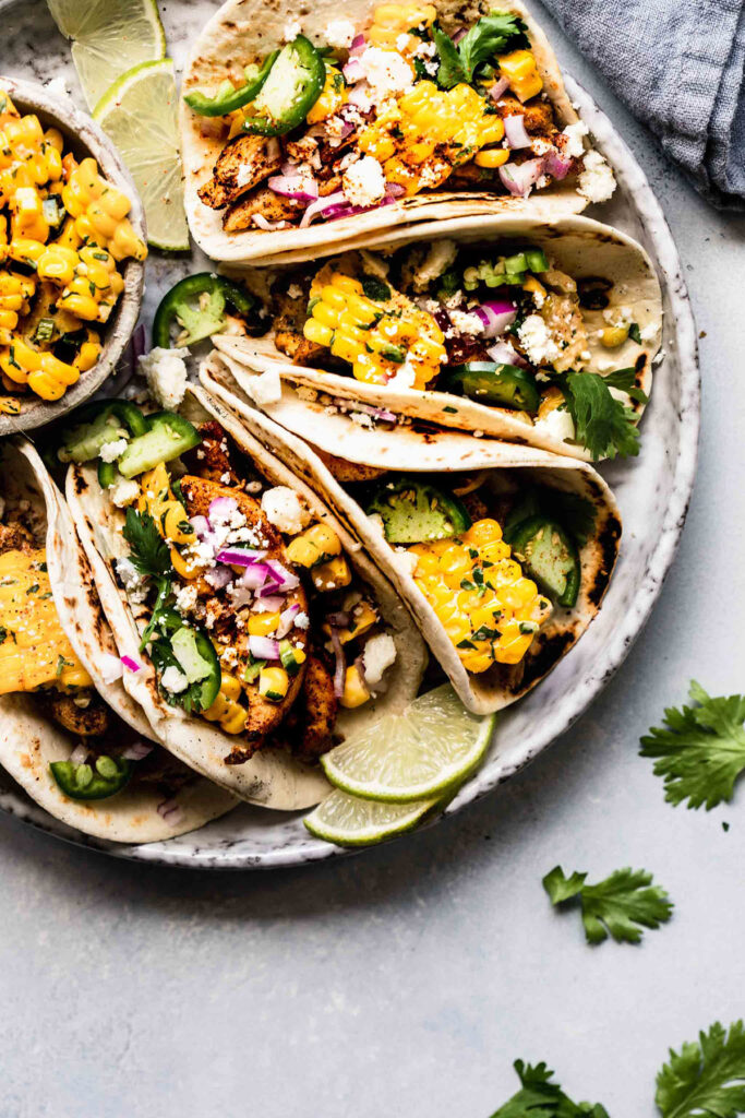 Mexican Street Corn Tacos Platings and Pairings