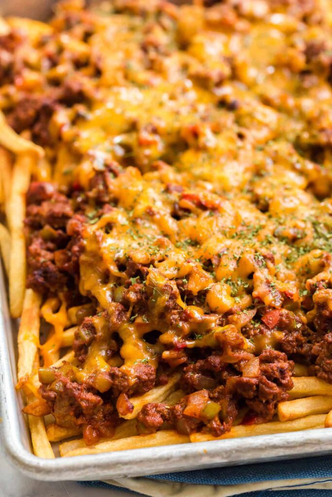Sloppy Joe Loaded Fries Busy Day Dinners
