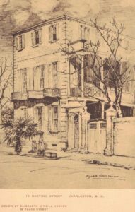 Vintage Postcard South Carolina Charleston Elizabeth O'Neill Verner 18 Meeting Street Preview