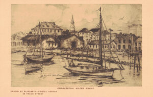 Vintage Postcard South Carolina Charleston Elizabeth O'Neill Verner Charleston Water Front Preview