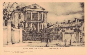 Vintage Postcard South Carolina Charleston Elizabeth O'Neill Verner Miles Brewton House Preview