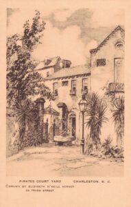 Vintage Postcard South Carolina Charleston Elizabeth O'Neill Verner Pirates Court Yard Preview