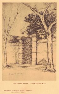 Vintage Postcard South Carolina Charleston Elizabeth O'Neill Verner The Sword Gates Preview