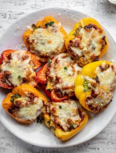Bolognese Stuffed Peppers How Sweet Eats