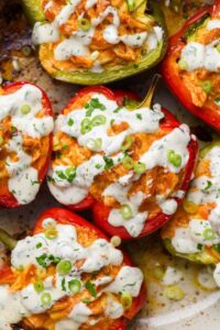 Buffalo Chicken Stuffed Peppers Nyssa's Kitchen