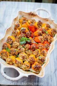 Stuffed Mini Peppers Let the Baking Begin
