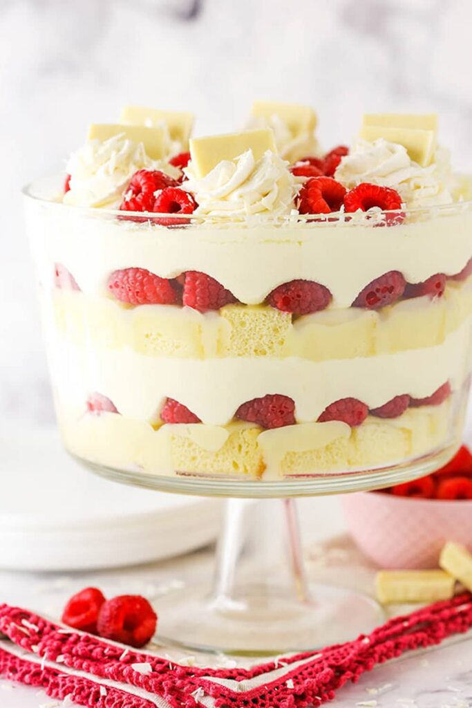 White Chocolate Raspberry Trifle Life Love and Sugar