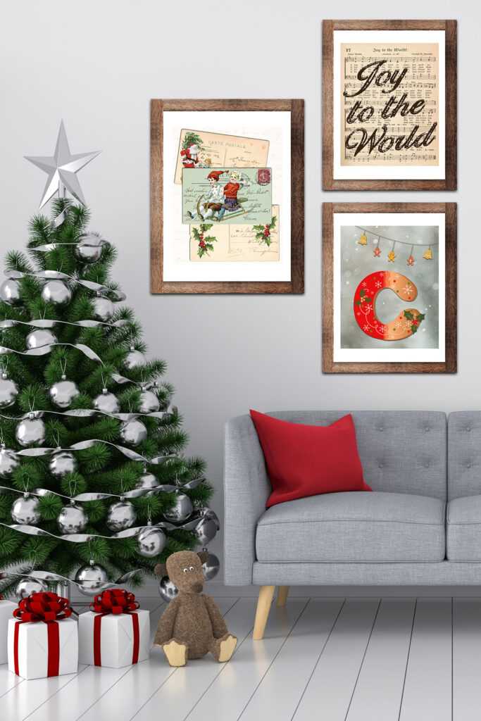 Christmas Framed Art Mockup