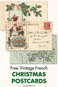 Free Vintage French Christmas Postcards