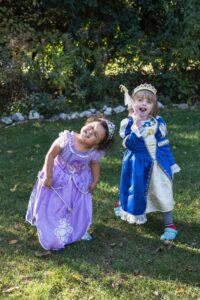 Olivia and Genevieve Trick or Treating 2024